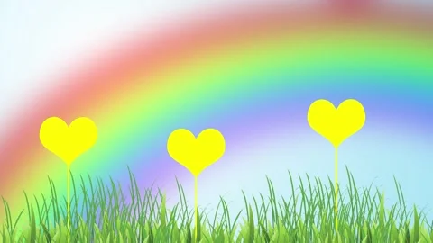 Animation made with three hearts running Stock Footage 310790628
