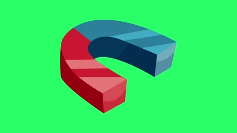 Animation magnet on green screen. Stock Footage 269957931