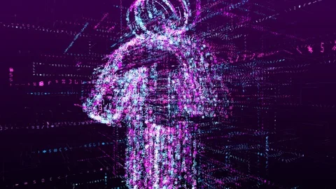 Animation of a man sign. Stock Footage 108760400