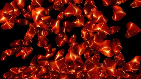 Animation of many hearts. Stock Footage 116708097
