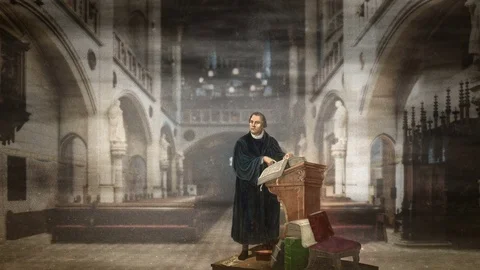 Animation of Martin Luther In His Study | Stock Video | Pond5