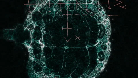 Animation of math formulas, brain and dn... | Stock Video | Pond5