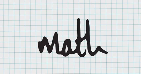 Animation of math text moving on white background Stock Footage 328816482