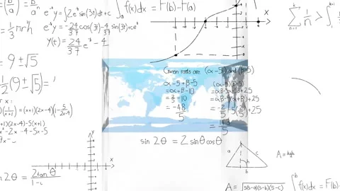 Animation of mathematical data processin... | Stock Video | Pond5