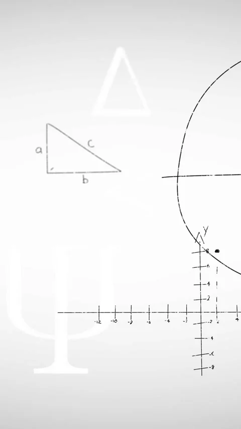 Animation of mathematical data processing over white background Stock-Footage 320444292