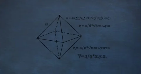 Animation of mathematical data processing over blue background Stock Footage 329707843