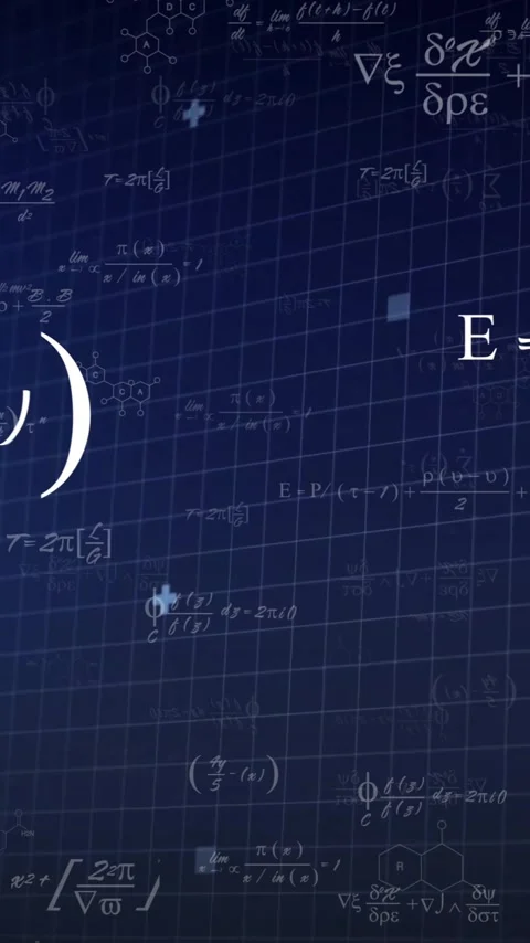 Animation of mathematical data processing over scope scanning Stock Footage 341927629
