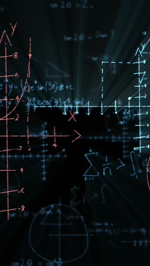 Animation of mathematical data processing over caucasian businessman Stock Footage 344706387
