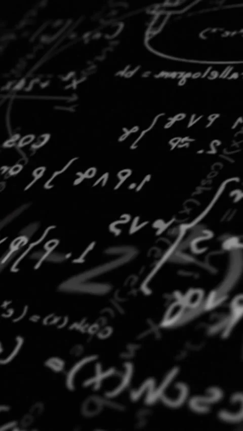 Animation of mathematical equation and diagrams against illuminated server rack 库存影片 343615604