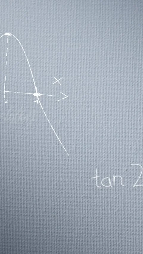 Animation of mathematical equations and diagrams against blue background Stock Footage 343996143