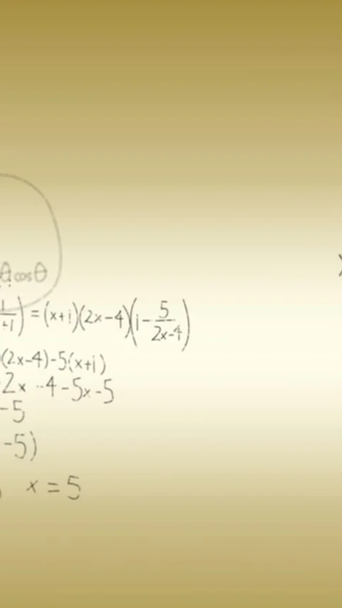 Animation of mathematical equations and formulas floating against brown gradient Video stock 343719003