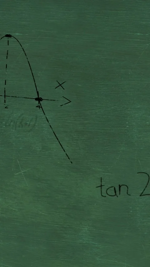 Animation of mathematical equations and formulas floating against green Stock Footage 343920256
