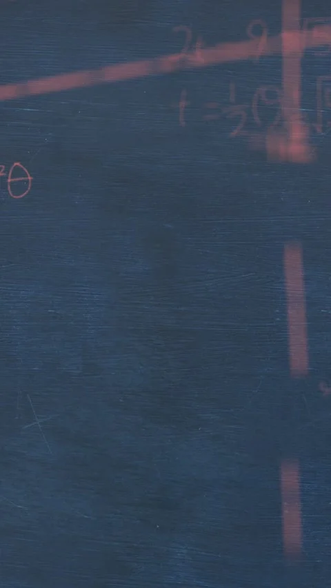 Animation of mathematical equations and formulas floating against blue Video stock 344693759