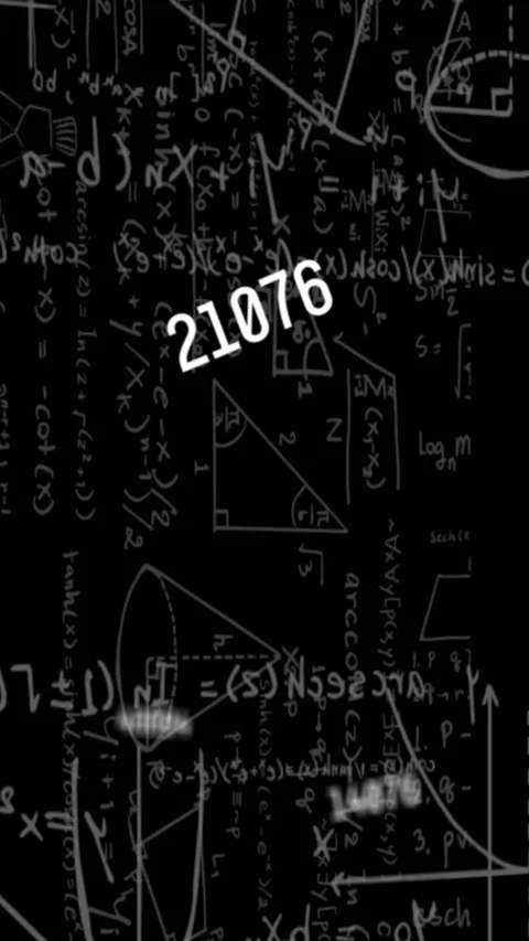 Animation of mathematical equations and numbers on black background Stock Footage 331630733