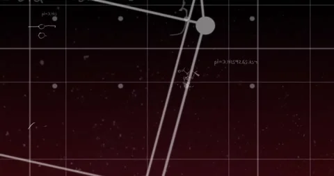 Animation of mathematical equations on black background Stock Footage 310157611