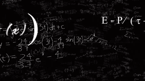 Animation of mathematical equations, dia... | Stock Video | Pond5