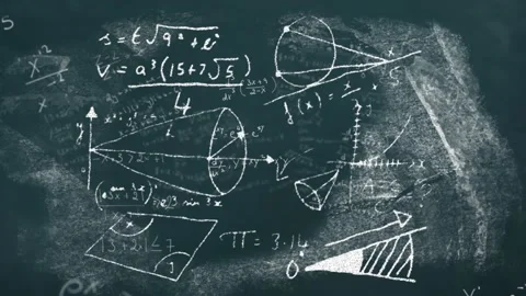 Animation of mathematical equations over globe on black background Stock Footage 330254576