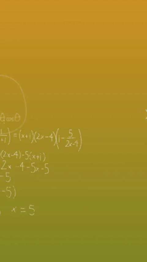 Animation of mathematical equations over green background Vídeos de archivo 341660035