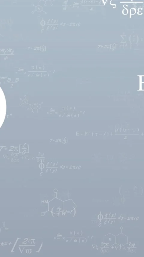 Animation of mathematical equations over grey background Stock Footage 343901929