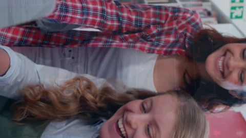 Animation of mathematical equations over schoolchildren using laptop Stock Footage 313088053