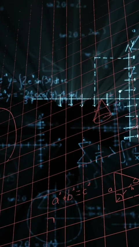 Animation of mathematical equations over thoughtful caucasian businessman Stock Footage 344283895