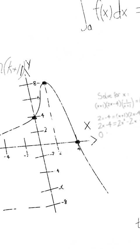 Animation of mathematical equations on white background Stock Footage 341659861