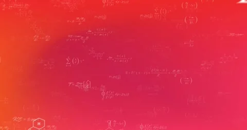 Animation of mathematical formulae and data processing Stock Footage 329225959