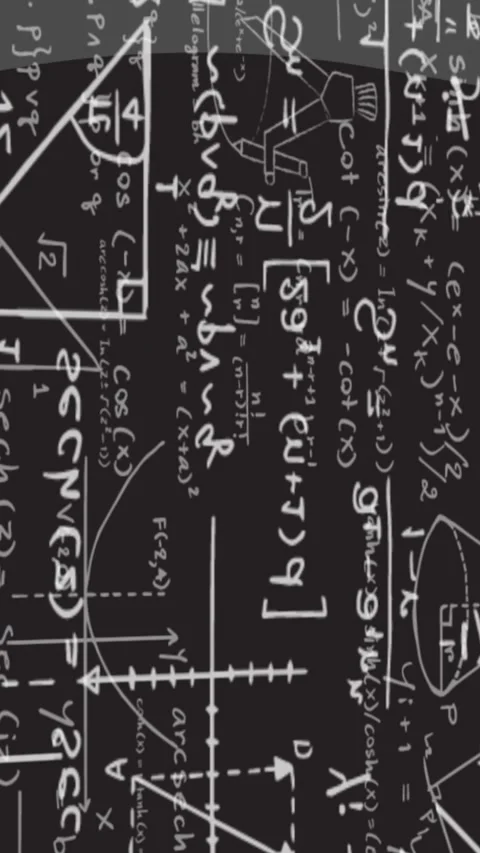 Animation of mathematical formulae and data processing Stock Footage 343504246