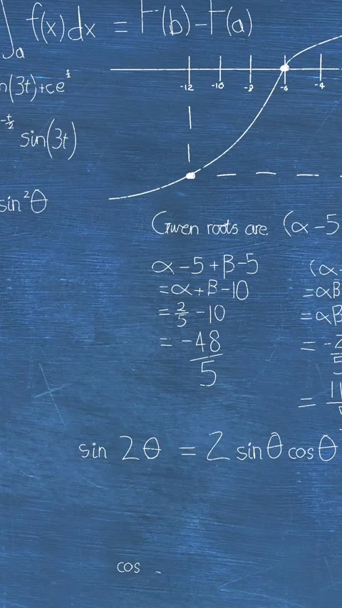 Animation of mathematical formulae and data processing Stock Footage 344402536