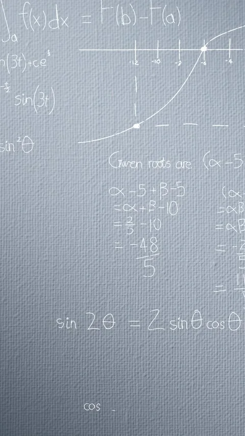 Animation of mathematical formulae and data processing over grey background Stock Footage 344766320