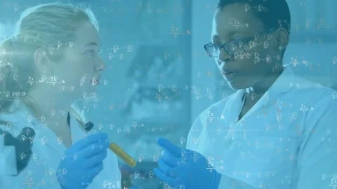Animation of mathematical formulas over ... | Stock Video | Pond5