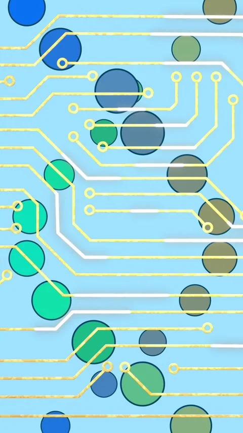 Animation of medical data processing and processor socket over blue background Video stock 341974824