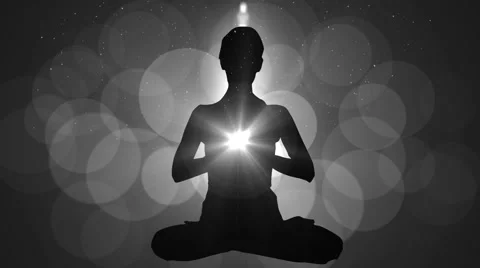Animation Meditation with Flare Stock Footage 45913021