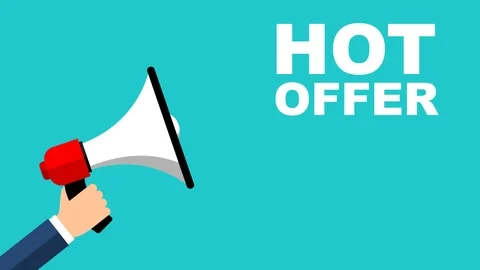 Animation megaphone hot offer Stock Footage 102277868