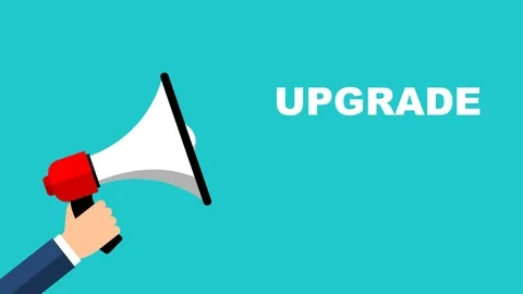Animation megaphone upgrade Stock Footage 102276619