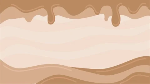 Animation of melted chocolate background from top to bottom Stock Footage 315194445