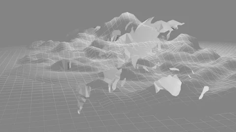 Animation of merging world map and mountain relief Video stock 303895054