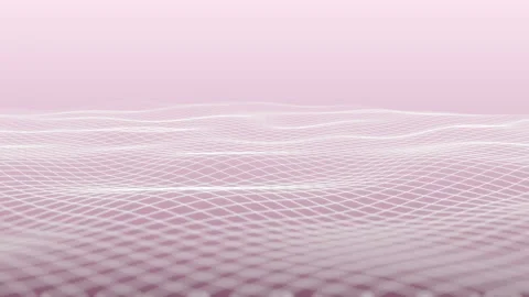 Animation of mesh pattern from square shapes with slow wavy turbulent motion Stock Footage 281429235