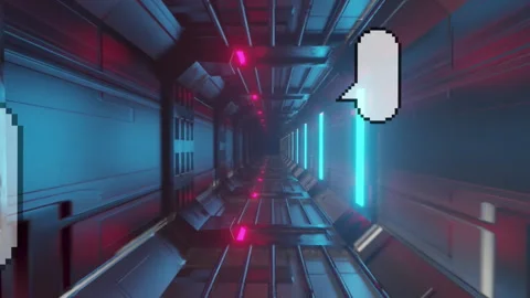 Animation of message boxes and lens flar... | Stock Video | Pond5