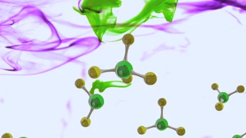 Animation of micro of molecules models o... | Stock Video | Pond5