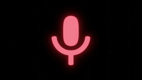 Animation of the microphone icon turning on Stock Footage 272196599