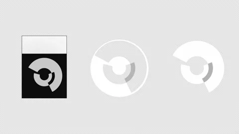 Animation of minimal HUD Circle Loop with Alpha Channel Stock Footage 236364036