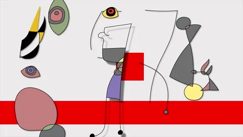 Animation - Minimal Motion Art Stock Footage 145642051