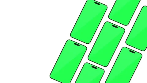 Animation of a mobile phone mockup Stock Footage 280776455