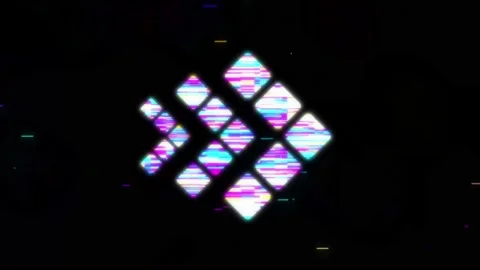 Animation - modern arrow glitch background. Motion graphics. Stock Footage 158825601