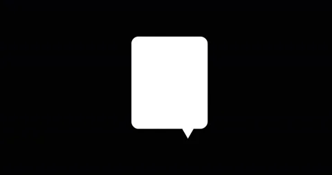 Animation - modern bubble speech glitch background. Stock Footage 94327027