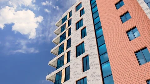 Animation of Modern building architecture Stock Footage 253515847