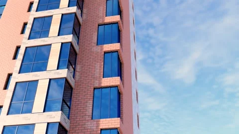 Animation of Modern building architecture, Stock Footage 253516801