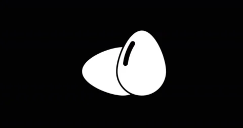 Animation - modern eggs glitch background. Video stock 94418328