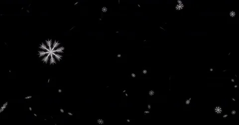 Animation - modern falling snow background. Christmas snowflake backdrop. Stock Footage 83960711